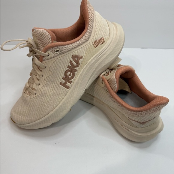 Hoka Shoes - Hoka Solimar Women's Beige and Peach Athletic Shoes
